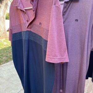 Travis Mathew Pink Polo Shirt